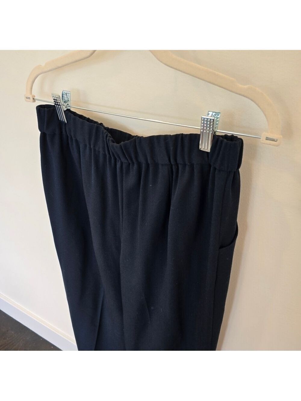 Briggs New York Women's Classic Navy Straight Leg Elastic Waist Dress Pants 10 - Picture 8 of 9